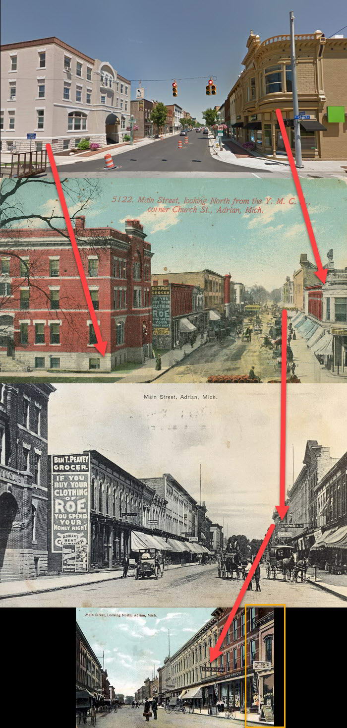 Maple City Theatre - Comparing The Past To The Present (newer photo)